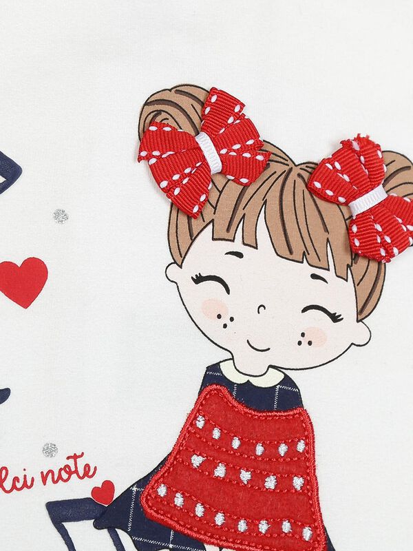 Knitted T-Shirt With Print image number 2